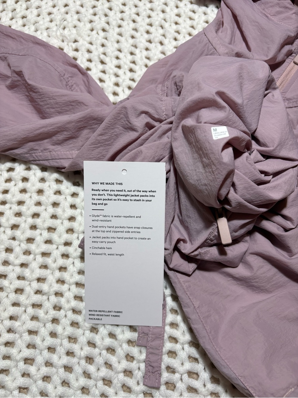 lululemon mink berry hood lite jacket size medium - Picture 3 of 13